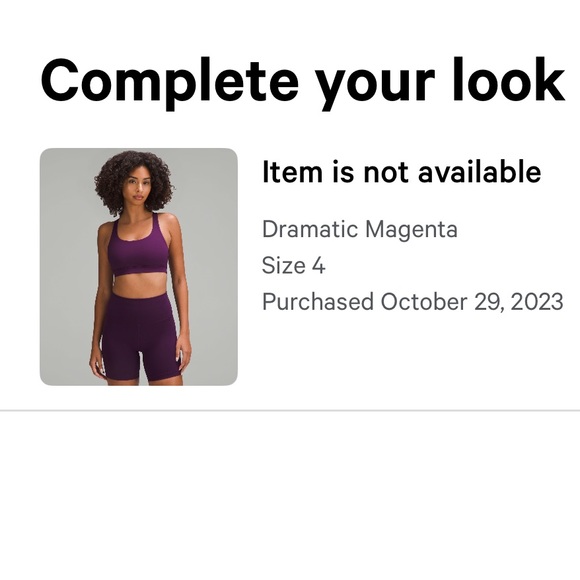 Matching Set Dramatic Magenta 25" Align Leggings With Pockets And Energy Bra - Picture 5 of 5